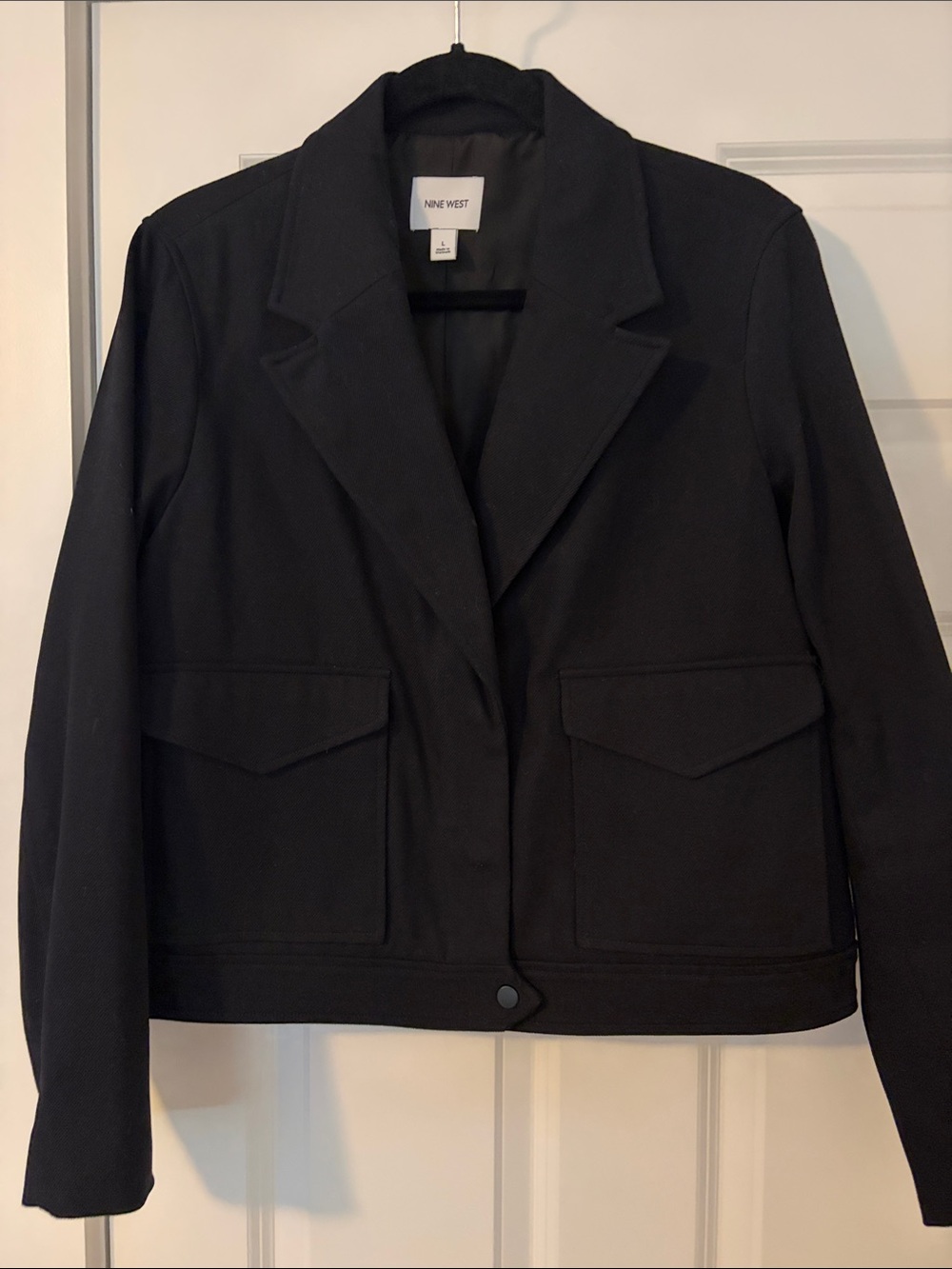 Nine West Black Cropped Blazer Jacket